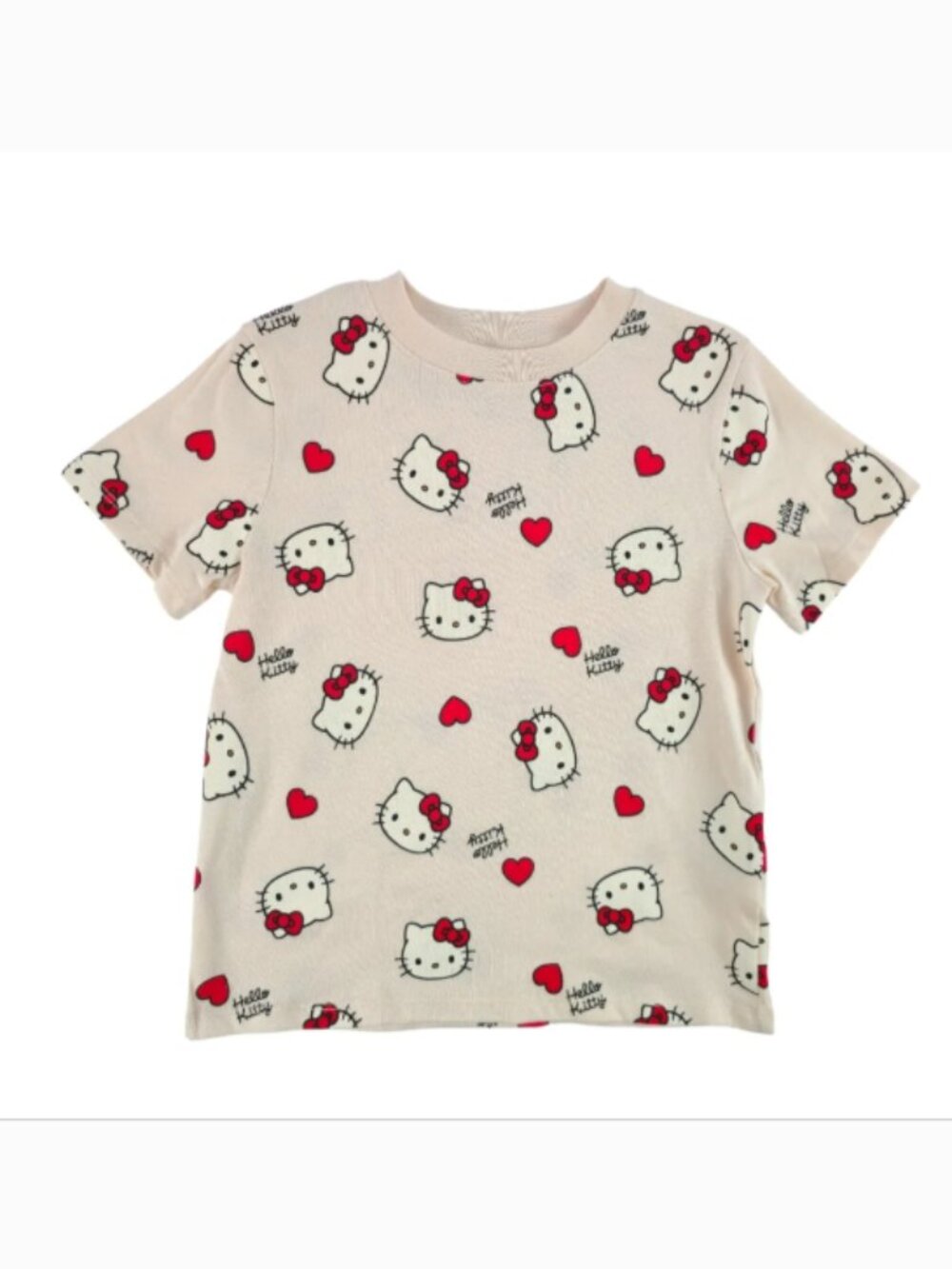 H&M Hello Kitty Graphic T-Shirt  – Hearts – Girls 4–6Y